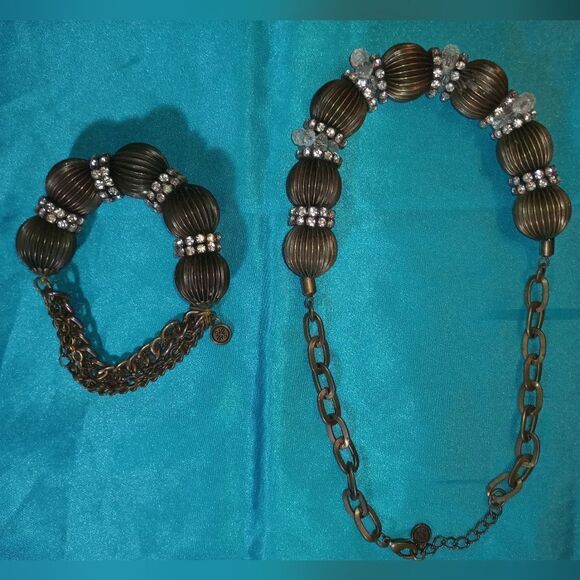Matching vintage necklace and bracelet set, excellent condition - Picture 7 of 9